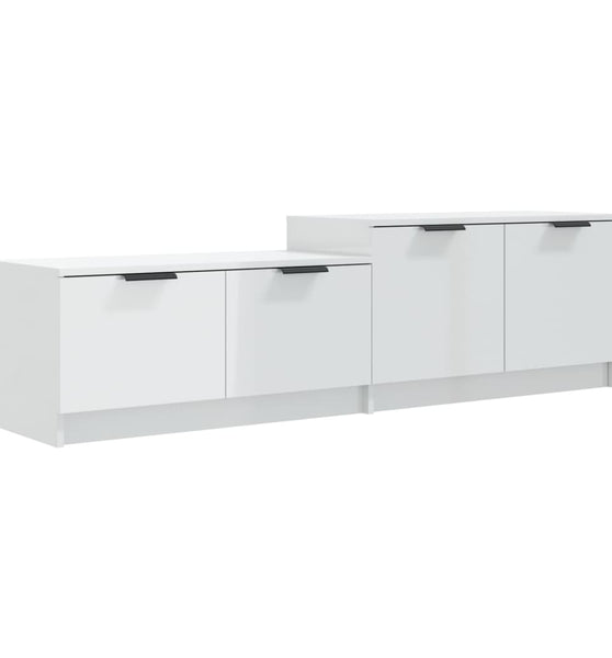 TV-Schrank Hochglanz-Weiß 158,5x36x45 cm Holzwerkstoff