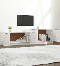 TV-Schrank Hochglanz-Weiß 158,5x36x45 cm Holzwerkstoff