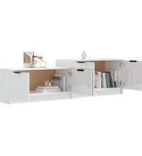 TV-Schrank Hochglanz-Weiß 158,5x36x45 cm Holzwerkstoff