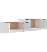 TV-Schrank Hochglanz-Weiß 158,5x36x45 cm Holzwerkstoff