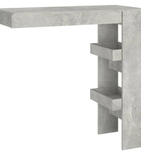 Wand-Bartisch Betongrau 102x45x103,5 cm Holzwerkstoff