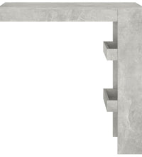 Wand-Bartisch Betongrau 102x45x103,5 cm Holzwerkstoff