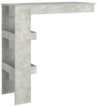 Wand-Bartisch Betongrau 102x45x103,5 cm Holzwerkstoff