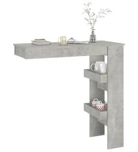 Wand-Bartisch Betongrau 102x45x103,5 cm Holzwerkstoff