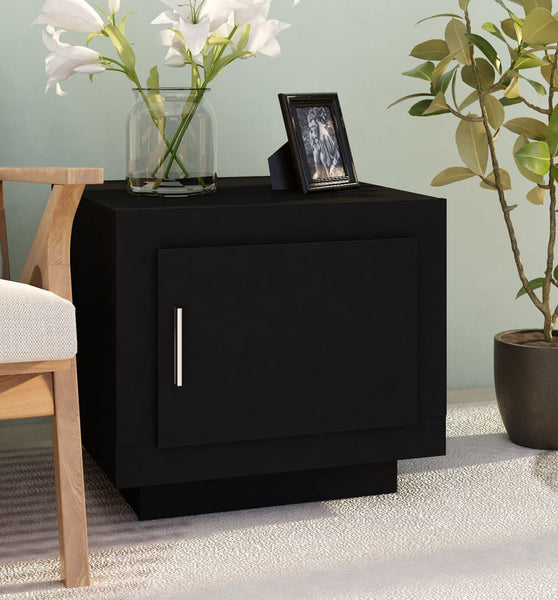 Couchtisch Schwarz 51x50x45 cm Holzwerkstoff