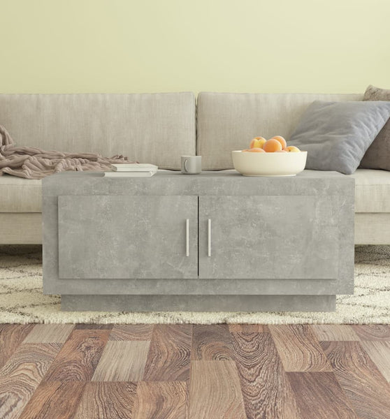 Couchtisch Betongrau 102x50x45 cm Holzwerkstoff