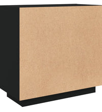 Sideboard Schwarz 80x40x75 cm Holzwerkstoff