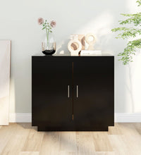 Sideboard Schwarz 80x40x75 cm Holzwerkstoff