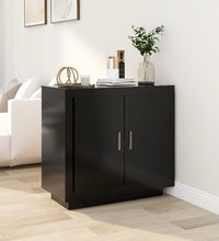 Sideboard Schwarz 80x40x75 cm Holzwerkstoff