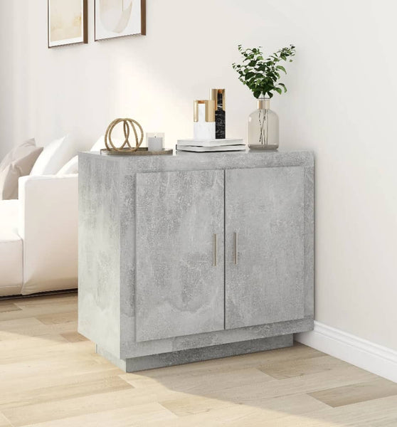 Sideboard Betongrau 80x40x75 cm Holzwerkstoff