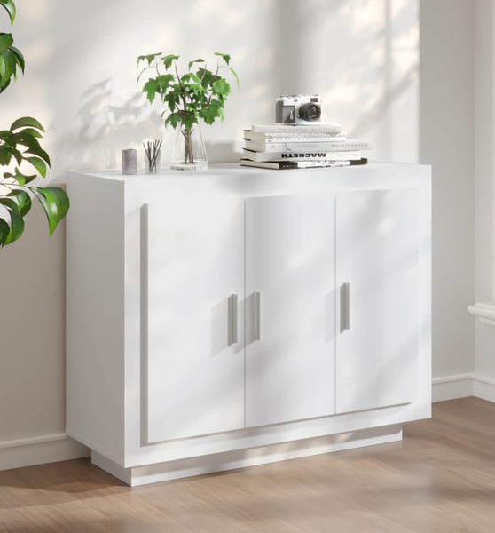 Sideboard Weiß 92x35x75 cm Holzwerkstoff