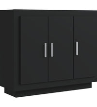 Sideboard Schwarz 92x35x75 cm Holzwerkstoff