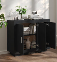 Sideboard Schwarz 92x35x75 cm Holzwerkstoff