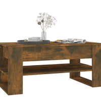 Couchtisch Räuchereiche 102x55x45 cm Holzwerkstoff