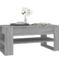 Couchtisch Grau Sonoma 102x55x45 cm Holzwerkstoff