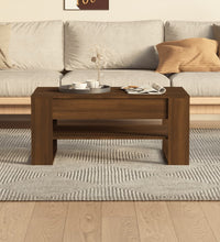 Couchtisch Braun Eichen-Optik 102x55x45 cm Holzwerkstoff