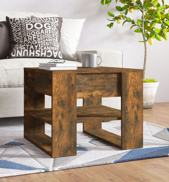 Couchtisch Räuchereiche 55,5x55x45 cm Holzwerkstoff