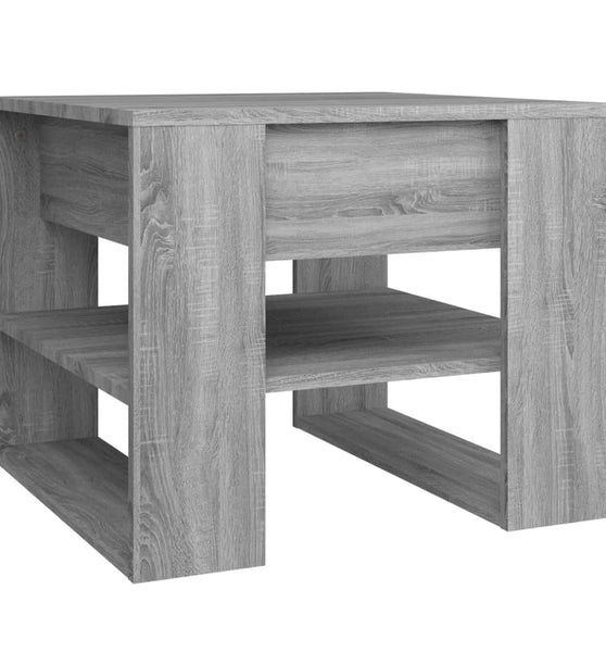 Couchtisch Grau Sonoma 55,5x55x45 cm Holzwerkstoff