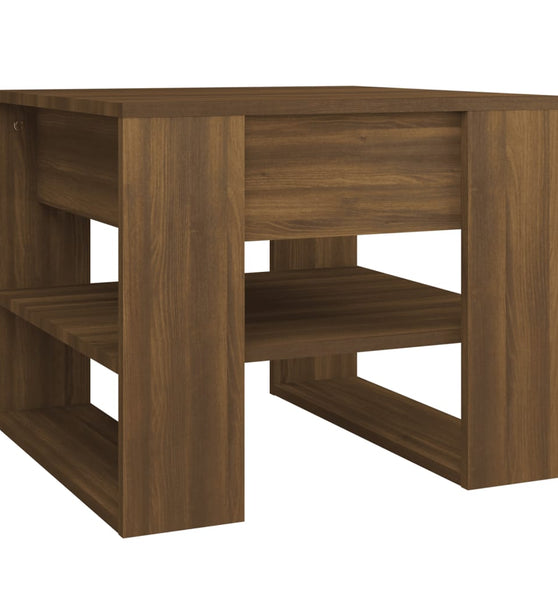 Couchtisch Braun Eiche 55,5x55x45 cm Holzwerkstoff