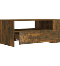 Couchtisch Räuchereiche 102x55x42 cm Holzwerkstoff