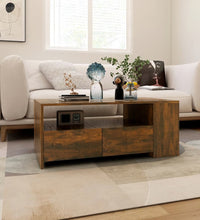 Couchtisch Räuchereiche 102x55x42 cm Holzwerkstoff