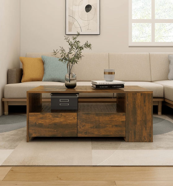 Couchtisch Räuchereiche 102x55x42 cm Holzwerkstoff