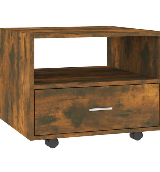 Couchtisch Räuchereiche 55x55x40 cm Holzwerkstoff