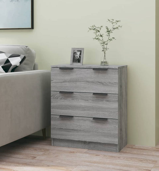 Sideboard Grau Sonoma 60x30x70 cm Holzwerkstoff