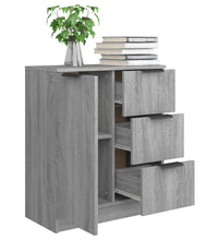 Sideboard Grau Sonoma 60x30x70 cm Holzwerkstoff