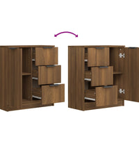 Sideboard Braun Eichen-Optik 60x30x70 cm Holzwerkstoff