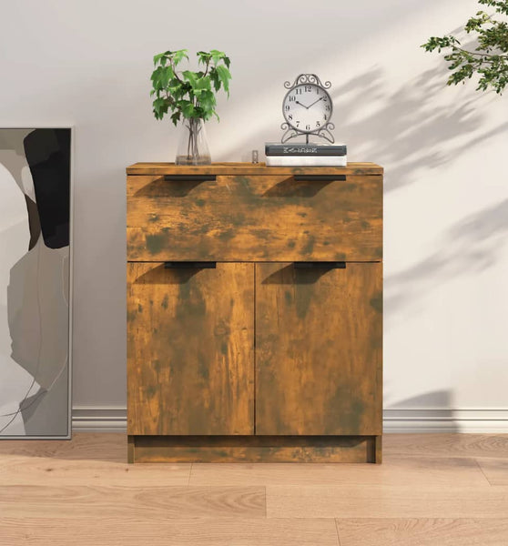 Sideboard Räuchereiche 60x30x70 cm Holzwerkstoff