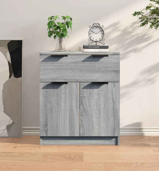 Sideboard Grau Sonoma 60x30x70 cm Holzwerkstoff