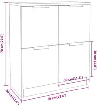 Sideboard Räuchereiche 60x30x70 cm Holzwerkstoff
