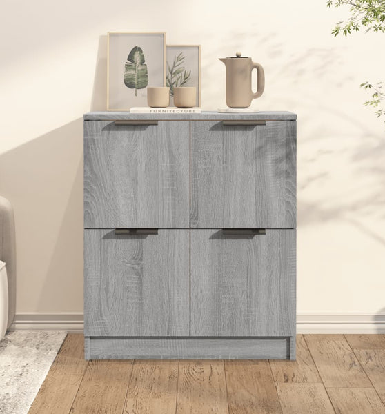 Sideboard Grau Sonoma 60x30x70 cm Holzwerkstoff