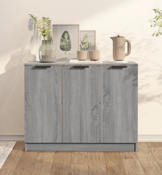 Sideboard Grau Sonoma 90,5x30x70 cm Holzwerkstoff