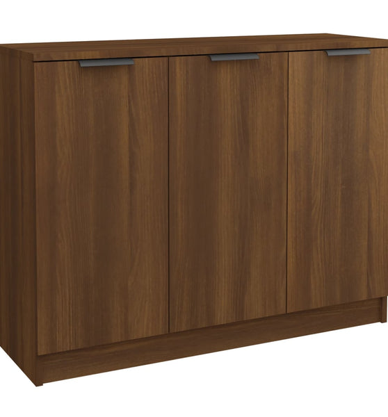 Sideboard Braun Eichen-Optik 90,5x30x70 cm Holzwerkstoff