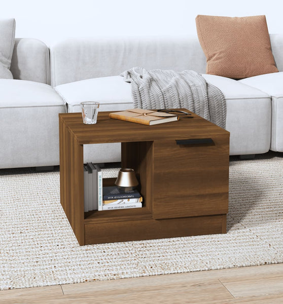 Couchtisch Braun Eichen-Optik 50x50x36 cm Holzwerkstoff