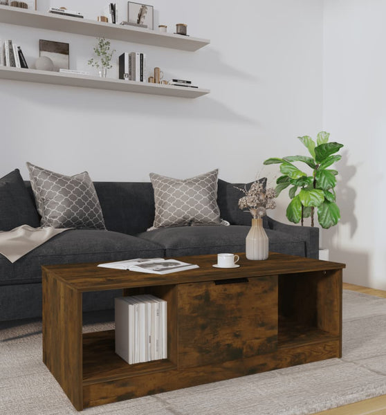 Couchtisch Räuchereiche 102x50x36 cm Holzwerkstoff