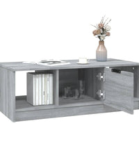 Couchtisch Grau Sonoma 102x50x36 cm Holzwerkstoff