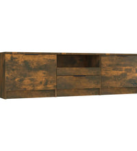 TV-Schrank Räuchereiche 140x35x40 cm Holzwerkstoff