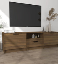 TV-Schrank Braun Eichen-Optik 140x35x40 cm Holzwerkstoff