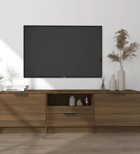 TV-Schrank Braun Eichen-Optik 140x35x40 cm Holzwerkstoff