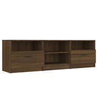 TV-Schrank Braun Eichen-Optik 150x33,5x45 cm Holzwerkstoff