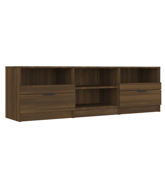 TV-Schrank Braun Eichen-Optik 150x33,5x45 cm Holzwerkstoff