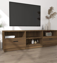 TV-Schrank Braun Eichen-Optik 150x33,5x45 cm Holzwerkstoff