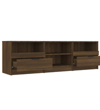 TV-Schrank Braun Eichen-Optik 150x33,5x45 cm Holzwerkstoff