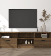 TV-Schrank Braun Eichen-Optik 150x33,5x45 cm Holzwerkstoff