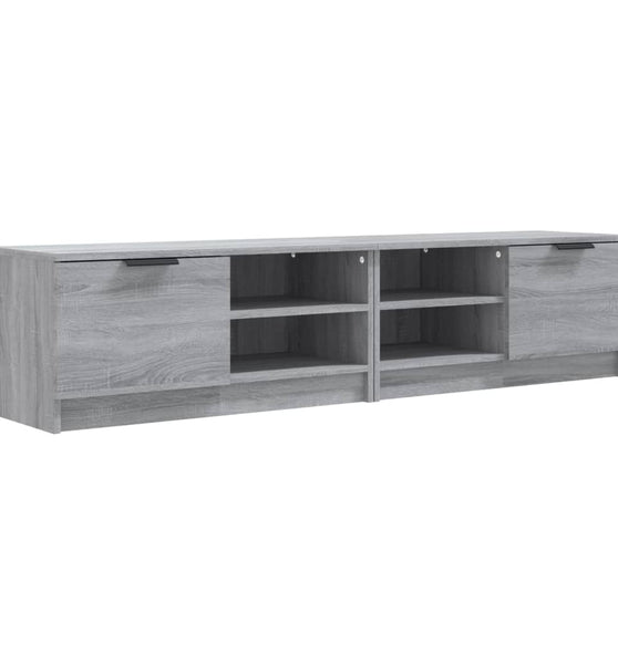 TV-Schränke 2 Stk. Grau Sonoma 80x35x36,5 cm Holzwerkstoff