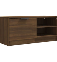 TV-Schrank Braun Eichen-Optik 80x35x36,5 cm Holzwerkstoff