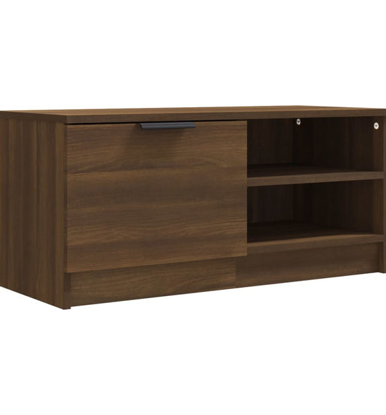 TV-Schrank Braun Eichen-Optik 80x35x36,5 cm Holzwerkstoff